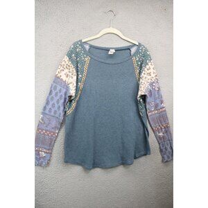 7th Ray Anthropologie Mixed Prints Waffle Knit Tunic-Size Medium-BOHO